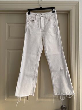 MNG Sienna Cream Crop Jeans - Women